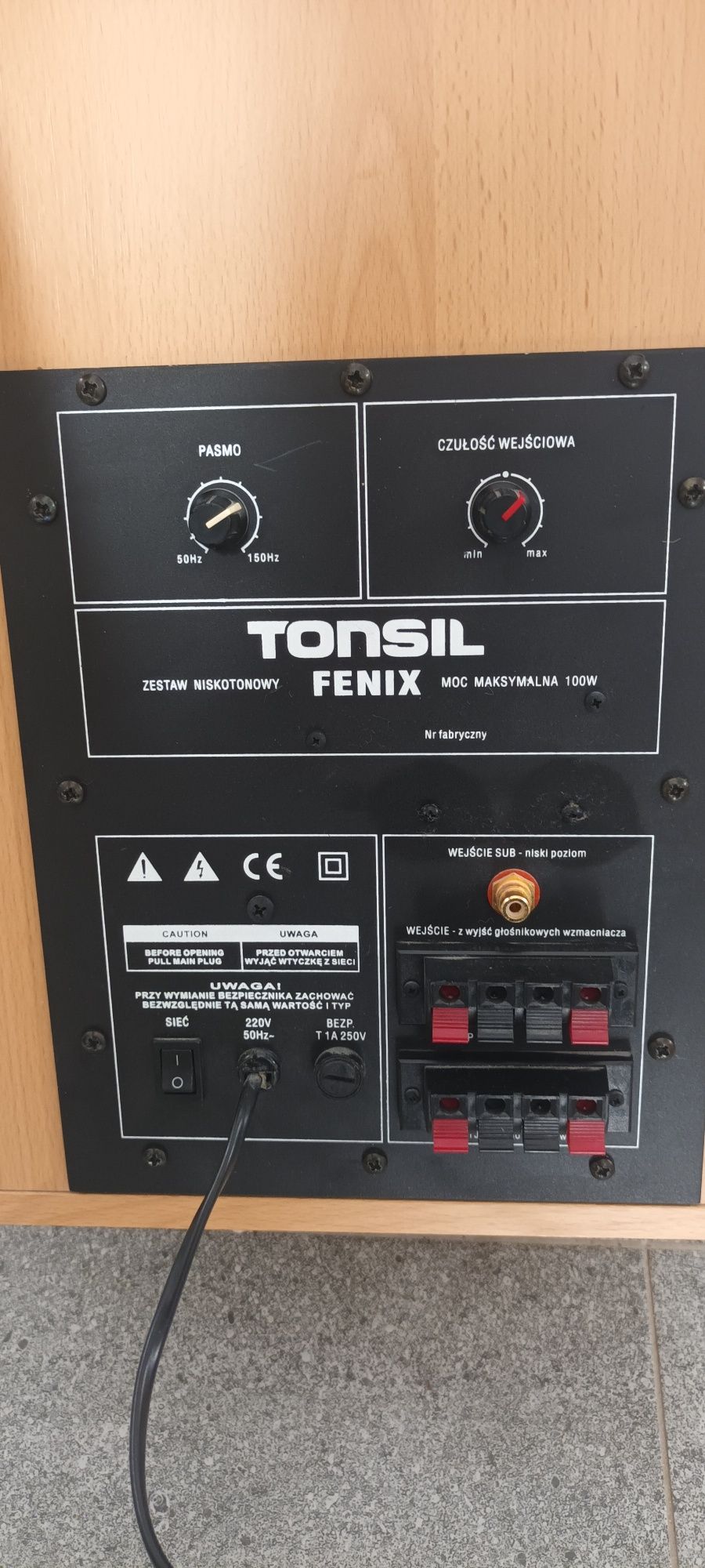 Tonsil fenix subwoofer zestaw 2.1