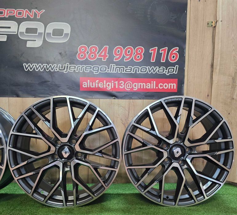 NOWE ALUFELGI RENAULT 18x5x1114,3 - Clio,Austral,Kangoo,Megane,Scenic