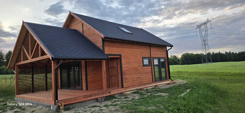 Dom drewniany Krokus 6 x 11m do 70m2Z poddaszem PROMOCJA