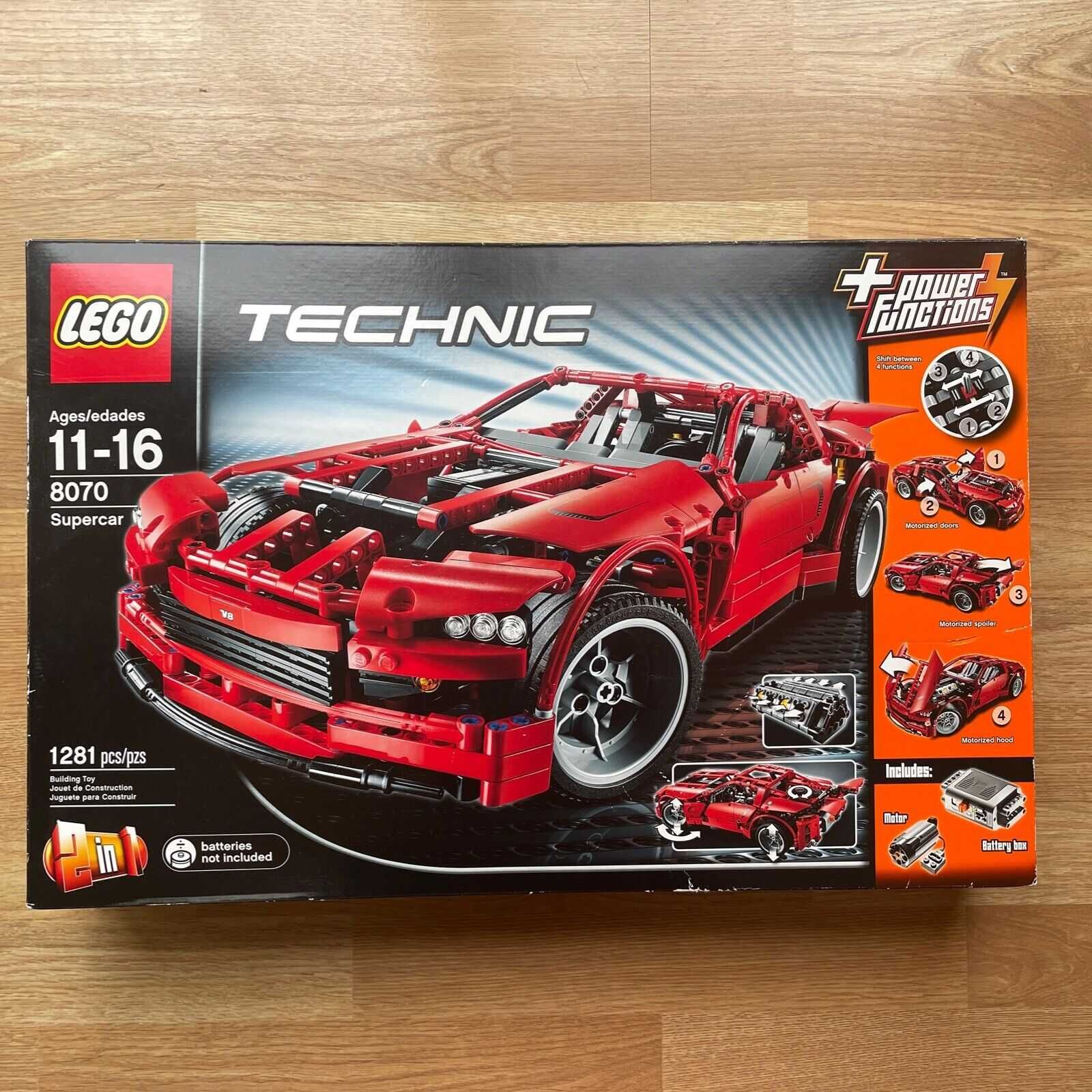 LEGO 8070 Technic Supercar oryginalne pudełko