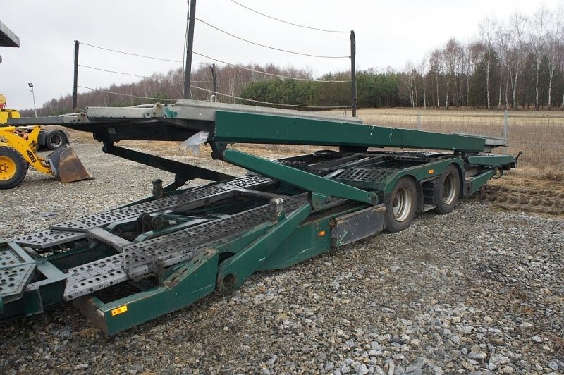 Przyczepa typu autotransporter wszystkie części Zabudowa lawety