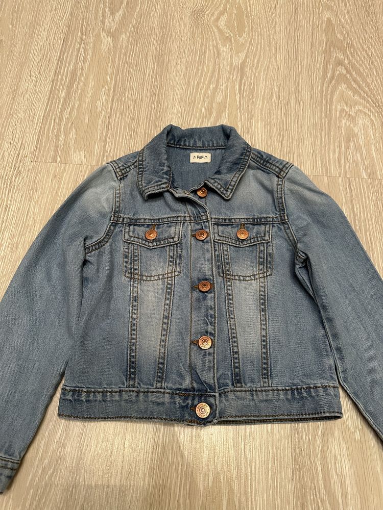 ‼️ джинсова куртка Zara 122 6 7 для дівчинки