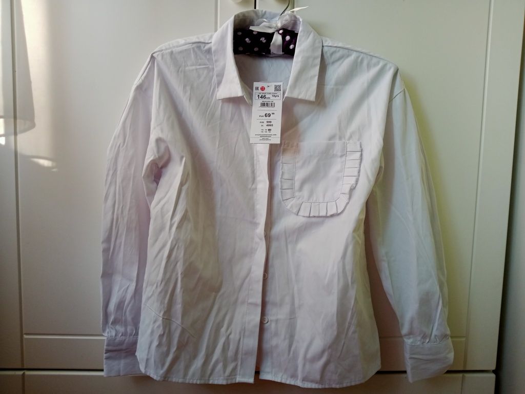 Nowa Biała koszula Reserved, rozmiar 146