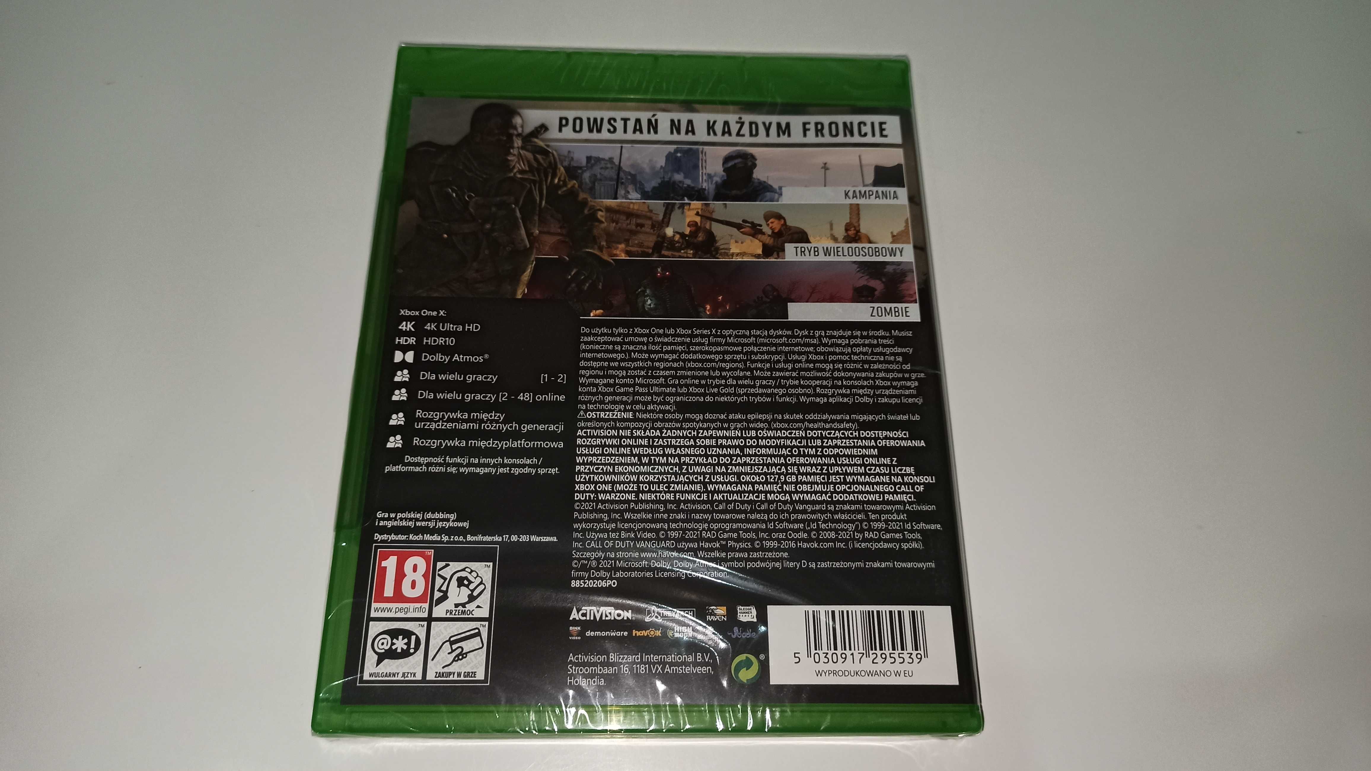 xbox one CALL OF DUTY VANGUARD mówią po polsku 2 wojna światowa NOWA