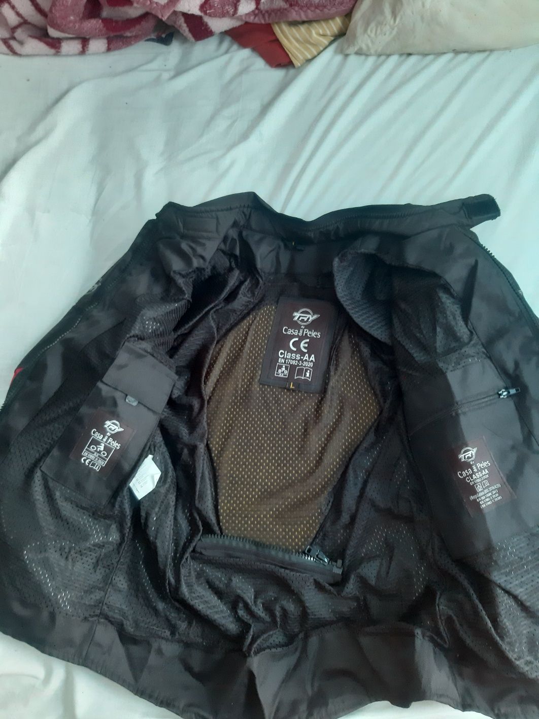 Casaco de moto preto