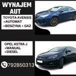 Wynajem wypożyczalnia aut Toyota Avensis, Opel Astra