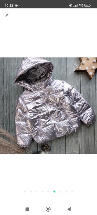 Куртка mango пальто Демі куртка Манго срібна куртка lefties пальто