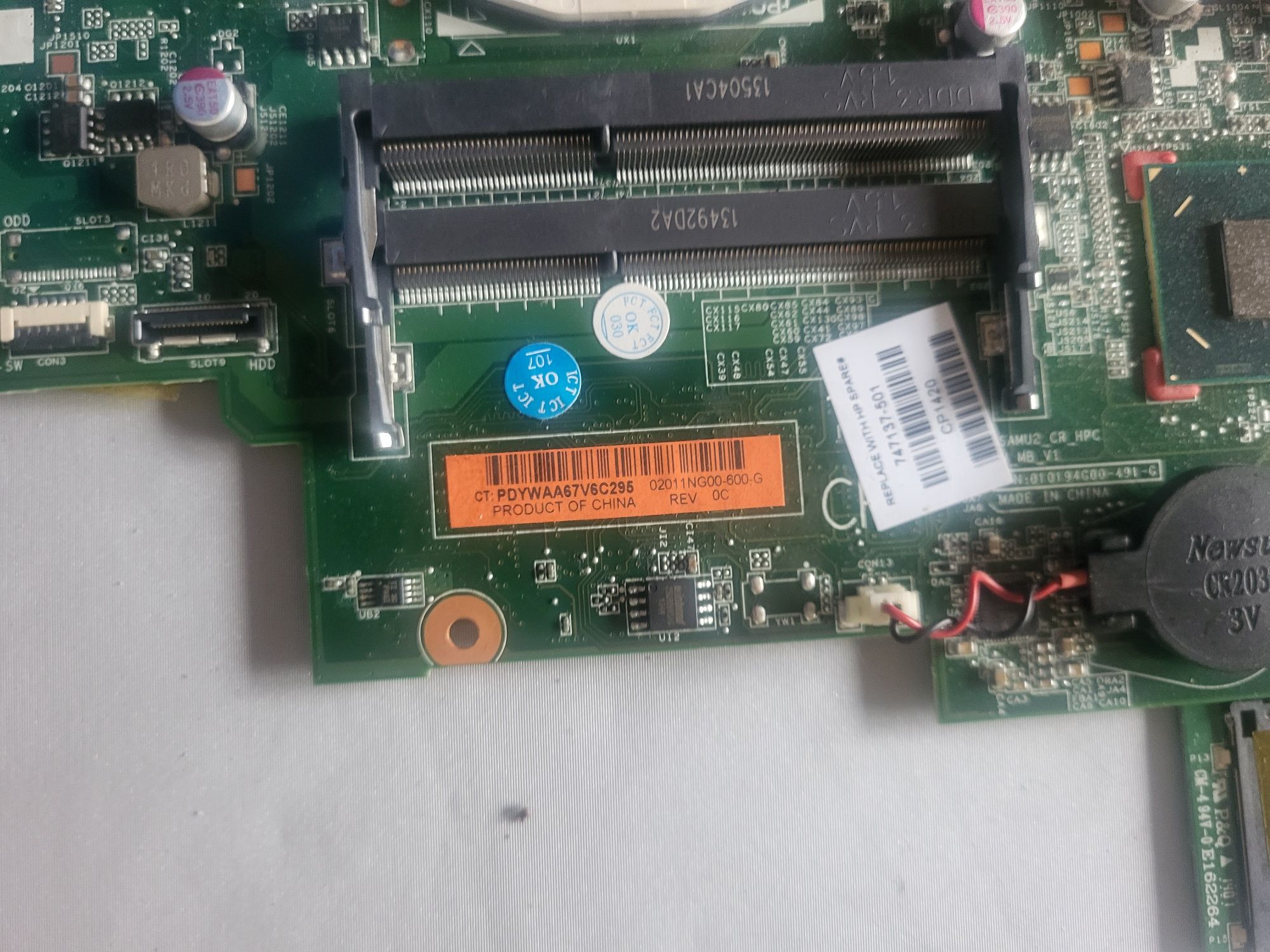 Sprzedam płytę główną + procesor i3 gen 3do laptopa HP 250 G2