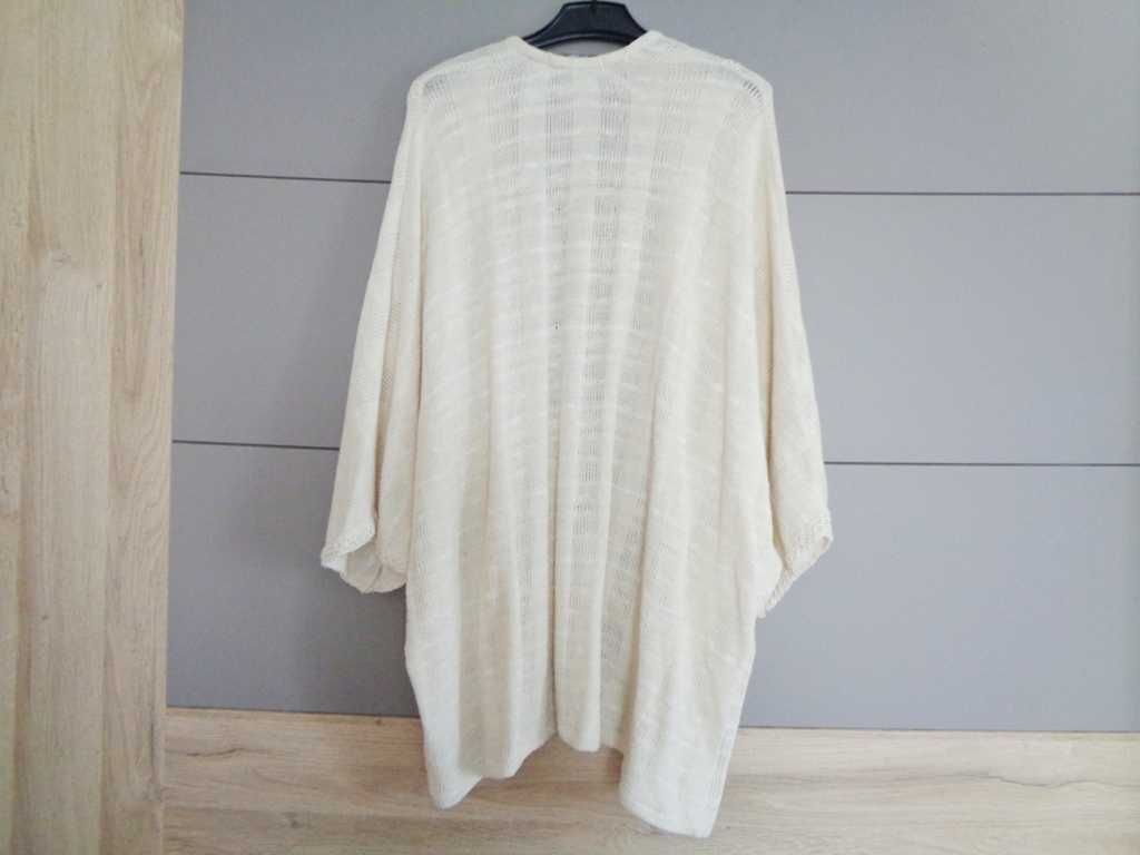 Sweter narzutka oversize beż Pull&Bear r. 38 / M