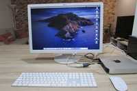 Mac mini final de 2012 com teclado, mouse e monitor