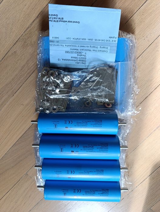 Аккумуляторы EVE C40 40135, LifePo4, 20 Ah, 3.2v, шпилька