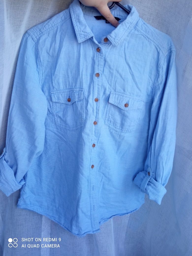 Błękitna niebieska koszula damska Reserved m/L