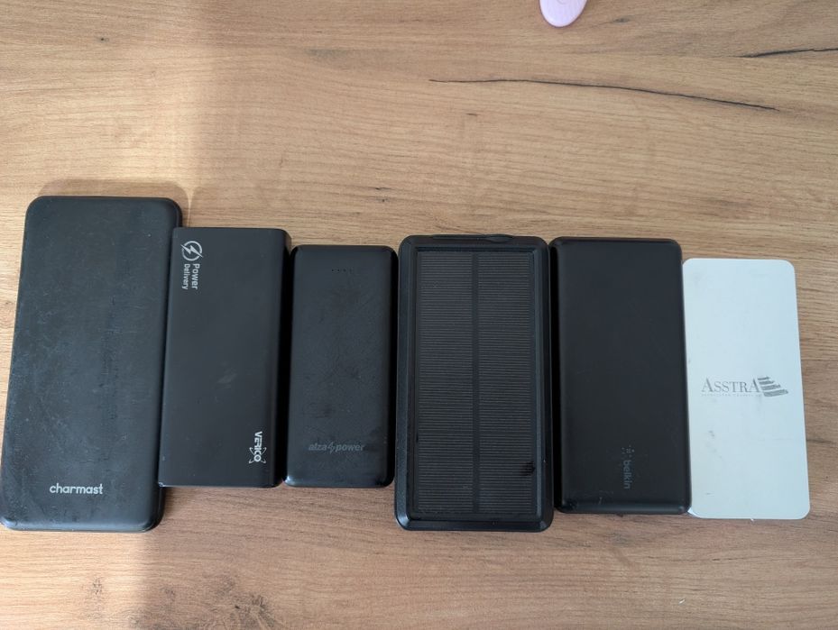Zestaw 6 powerbanków + ładowarka Lenovo USB-C 45W ł