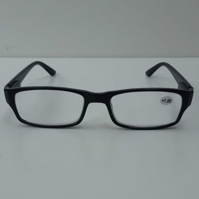 Óculos de Leitura Novos Pretos Graduados +1.00