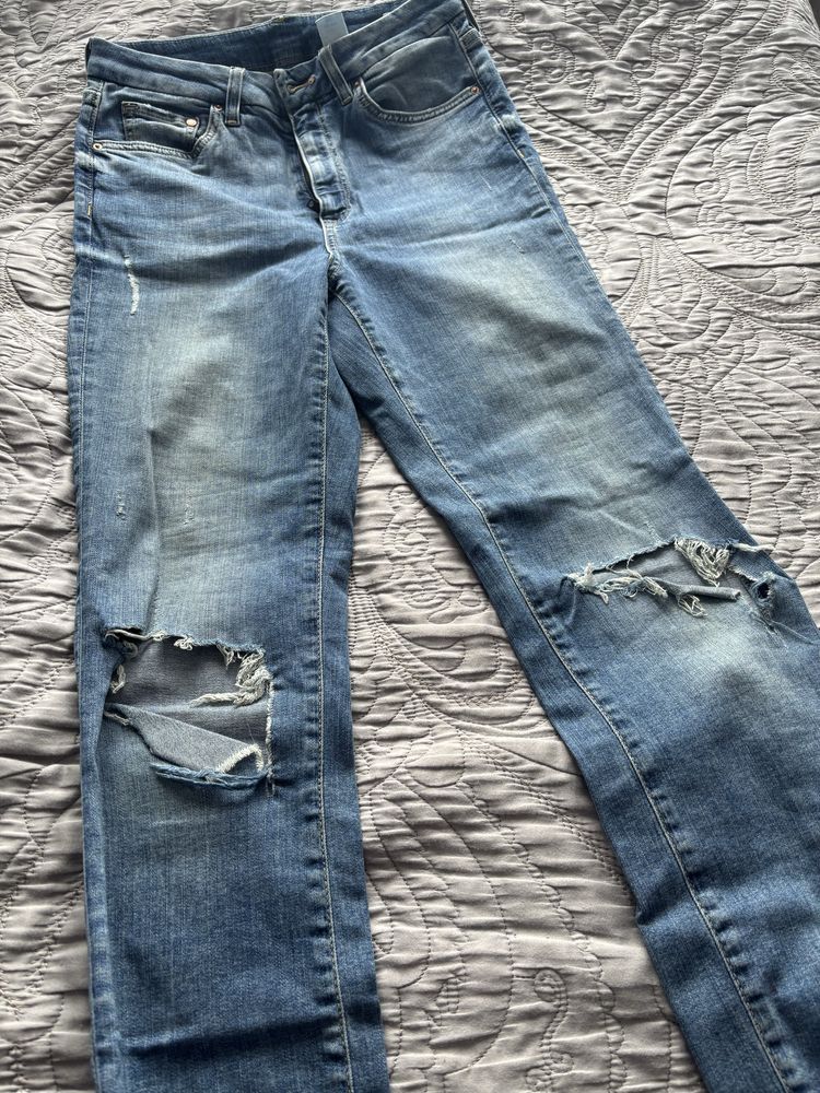 Jeansy damskie H&M niebieskie XS/S