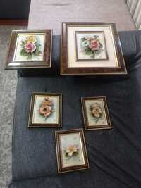 Conjunto 5 Quadros capodimonte