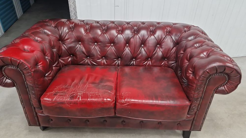 Стильний диван двійка chesterfield честерфілд під реставраіцію