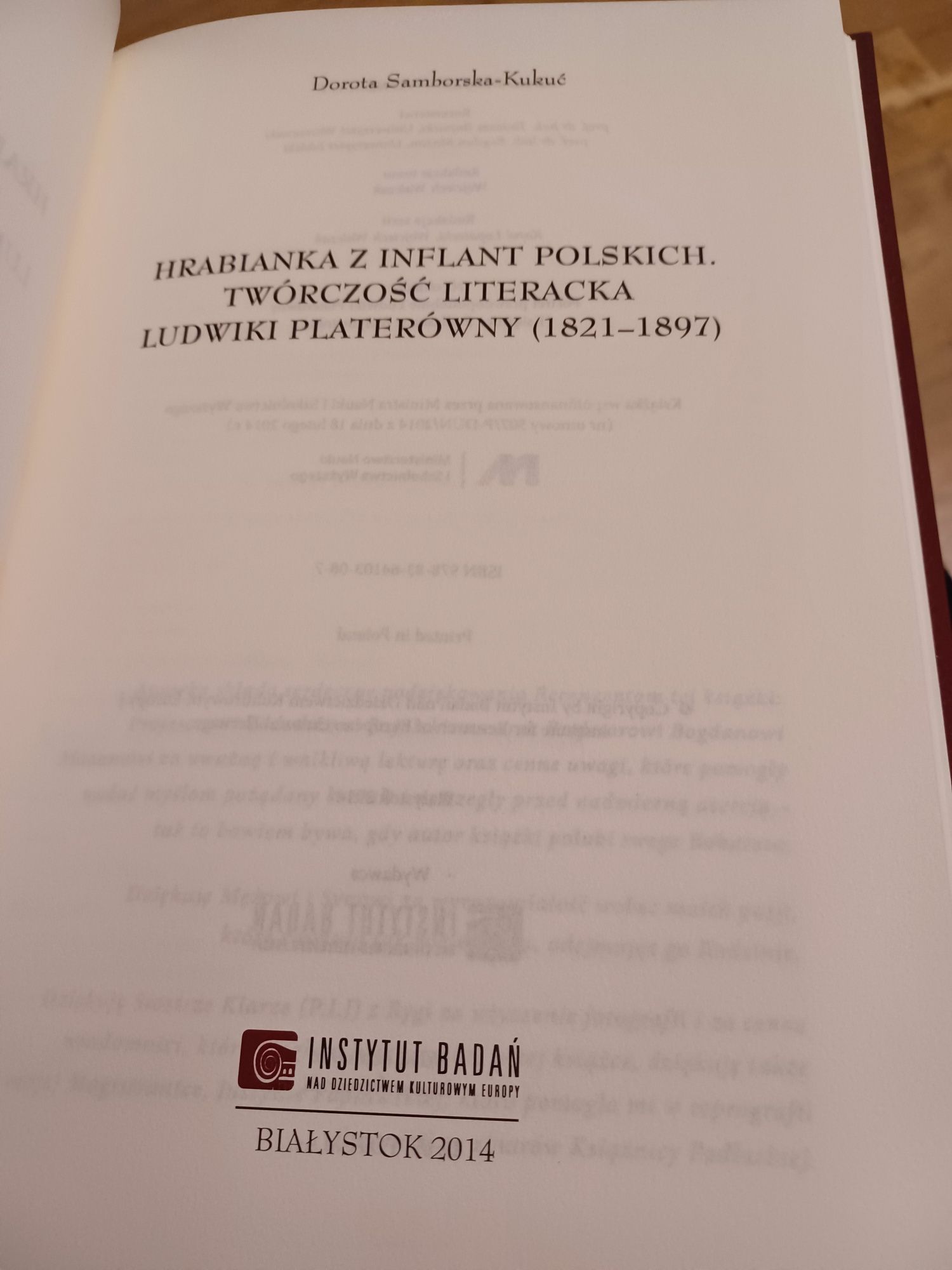 Dorota Samborska-Kukuć Hrabianka z Inflant polskich