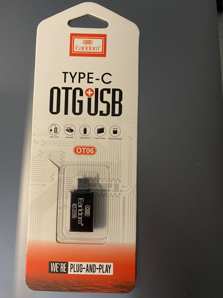 Перехідник USB - Type-C (Сталевий)