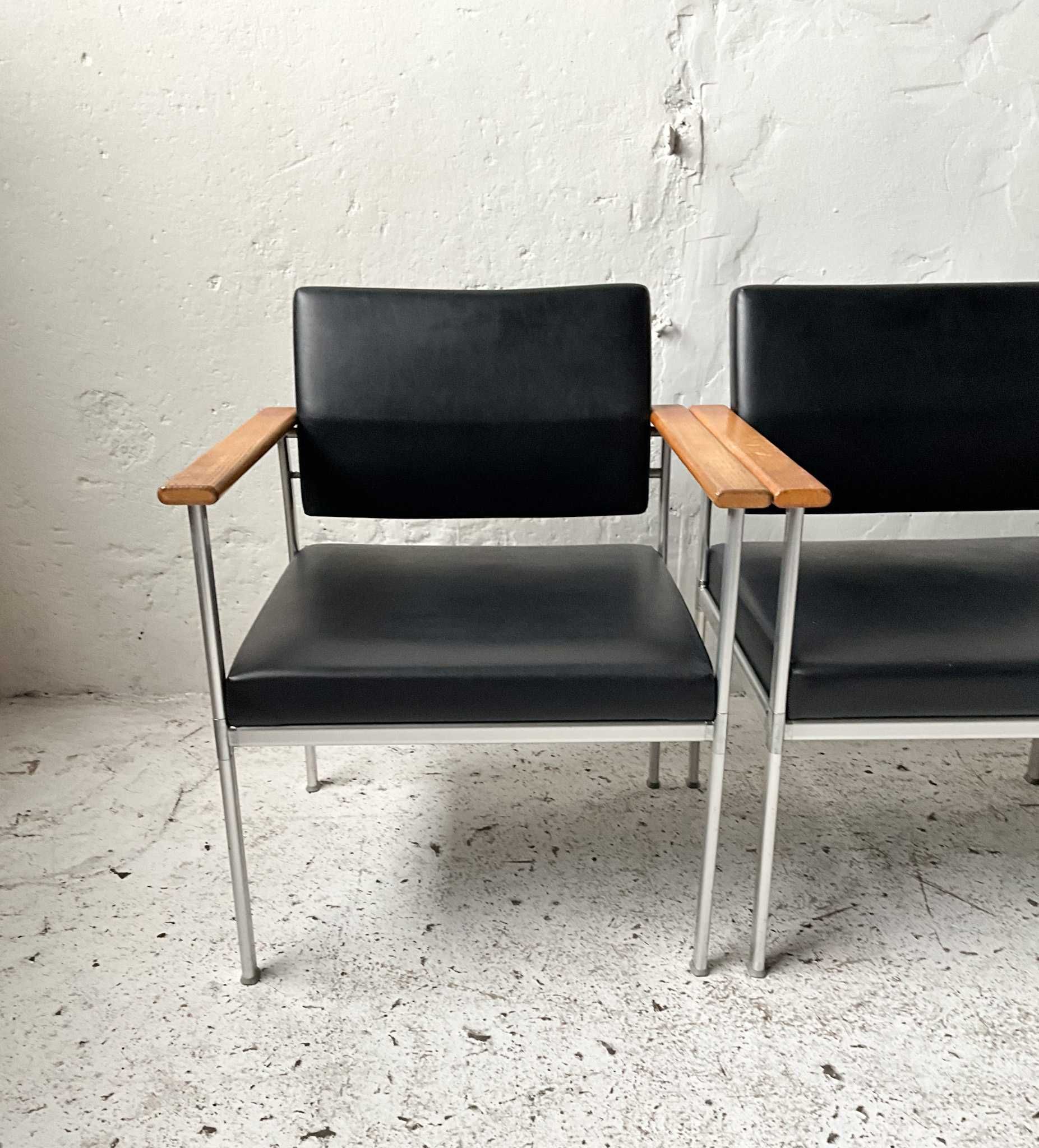 Lubke fotele konferencyjne lata 60 70 vintage design