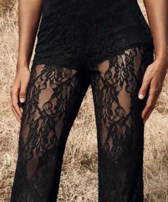 штани кружевні чорні розиір S-M