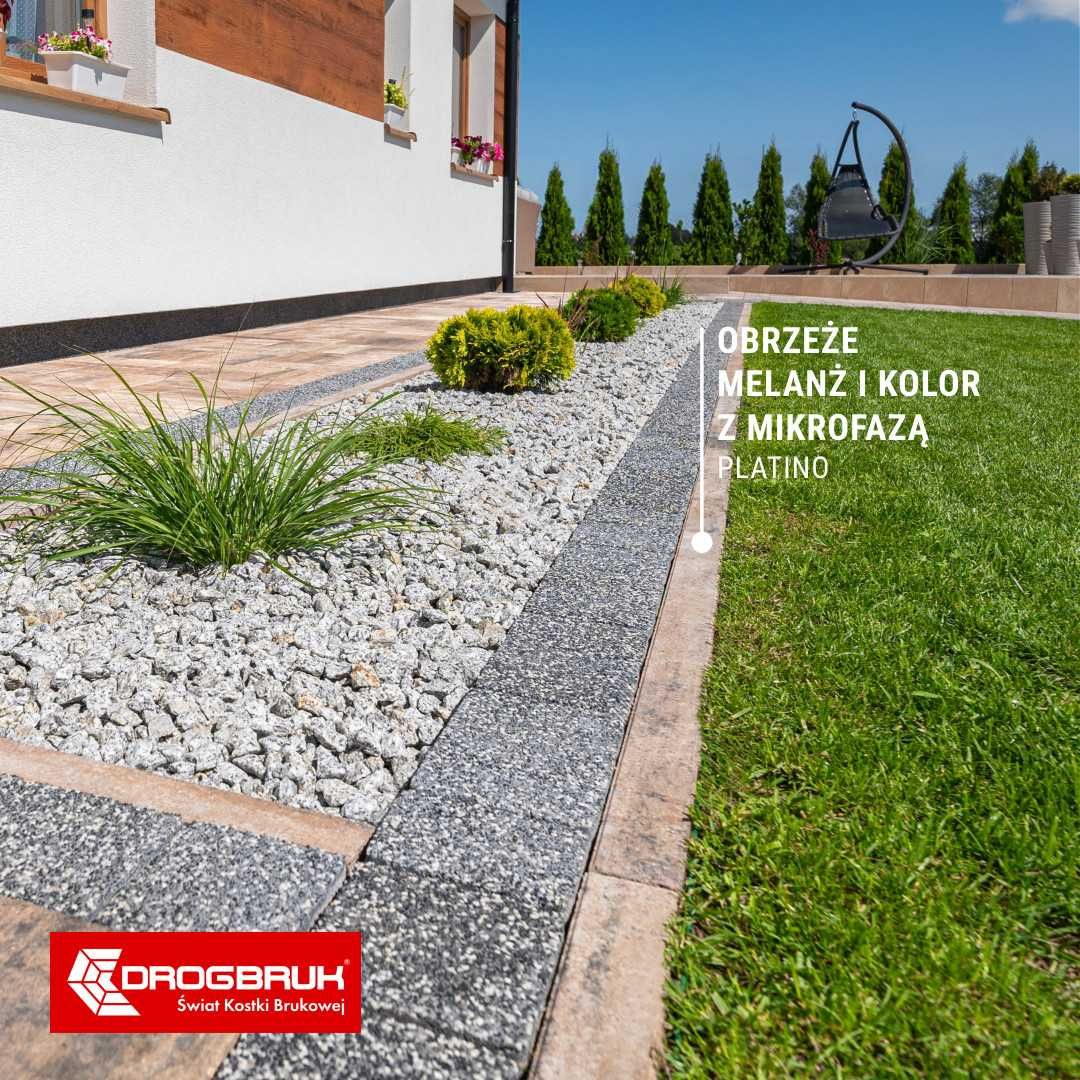 Obrzeże betonowe, krawężnik, opornik DROGBRUK 6x20x100 KOLOR MELANŻ
