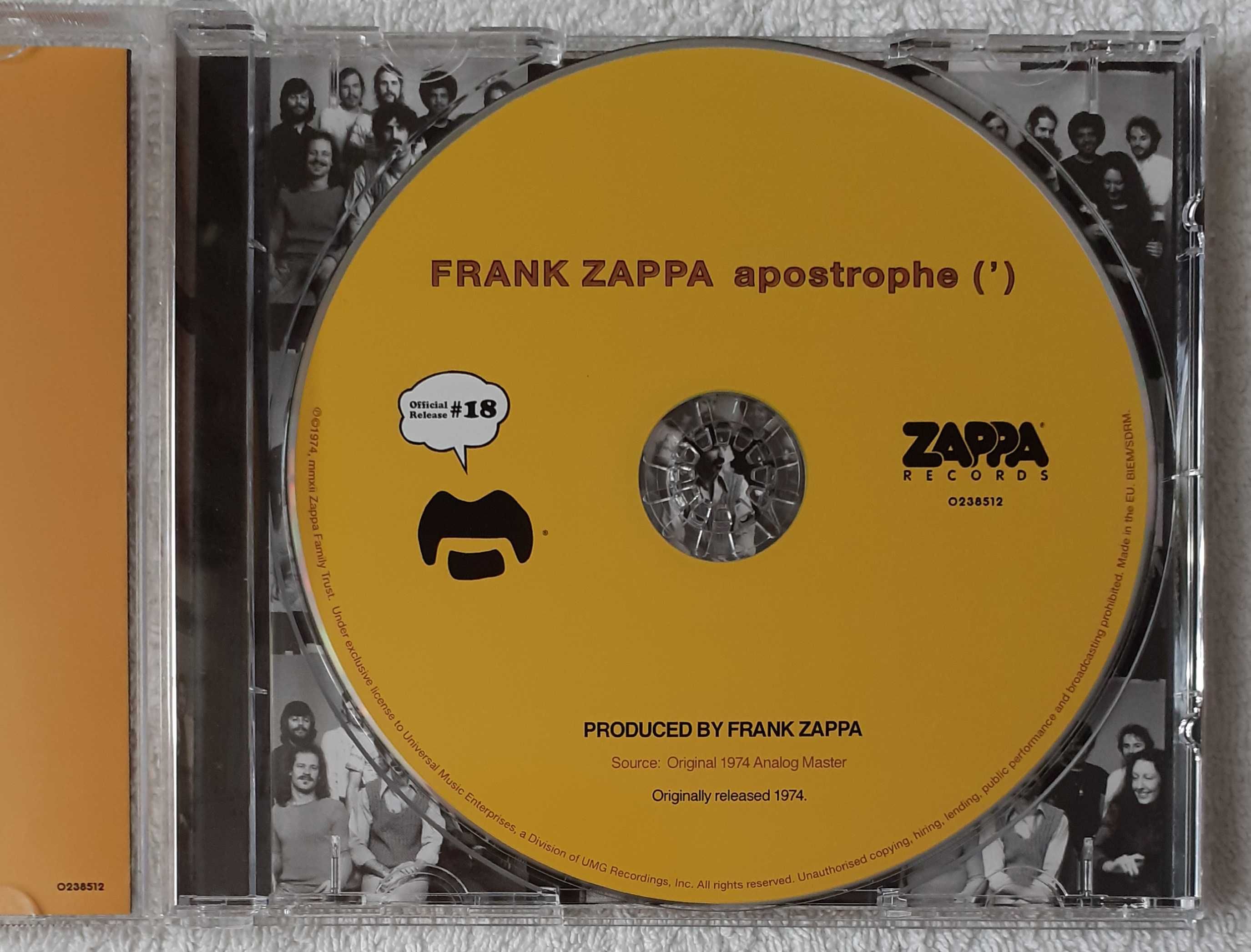 Frank Zappa – Apostrophe (') (CD, Album, Reissue, Remastered)