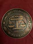 Medal MON Metrologia Wojskowa orzeł w koronie z brązu unikat