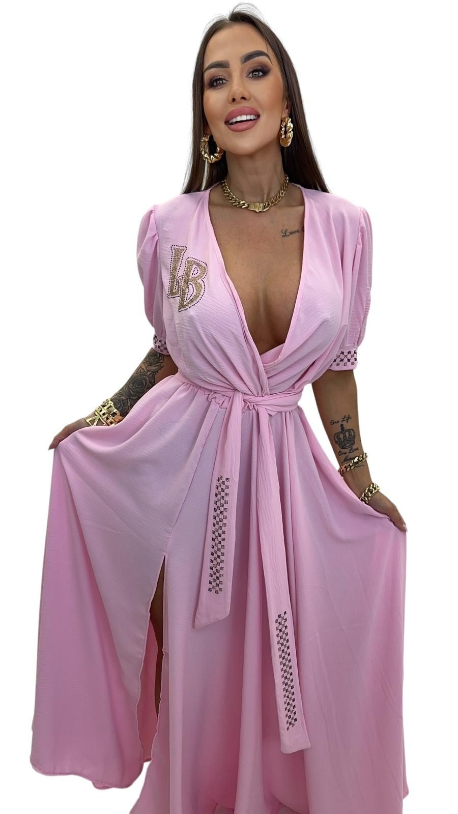 Elegancka sukienka maxi cyrkonie kolory Lola bianka