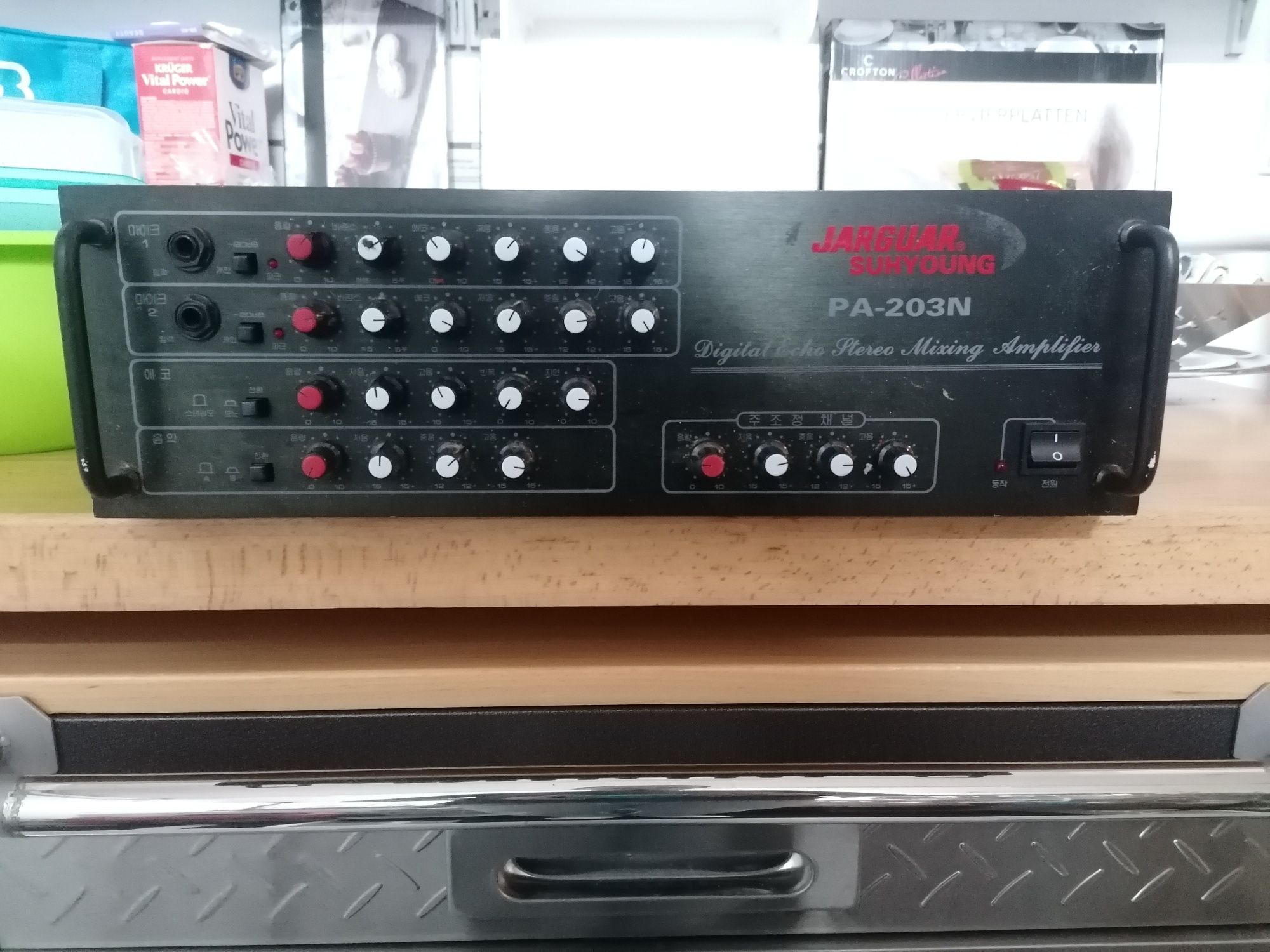 Wzmacniacz KOMI Amply Jarguar Suhyoung PA-203N 2x200W PA 203N 2 KANAŁY