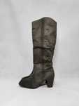 Kozaki damskie 38 jesienne wysokie oliwkowe LA REDOUTE 24,5 cm BD0178