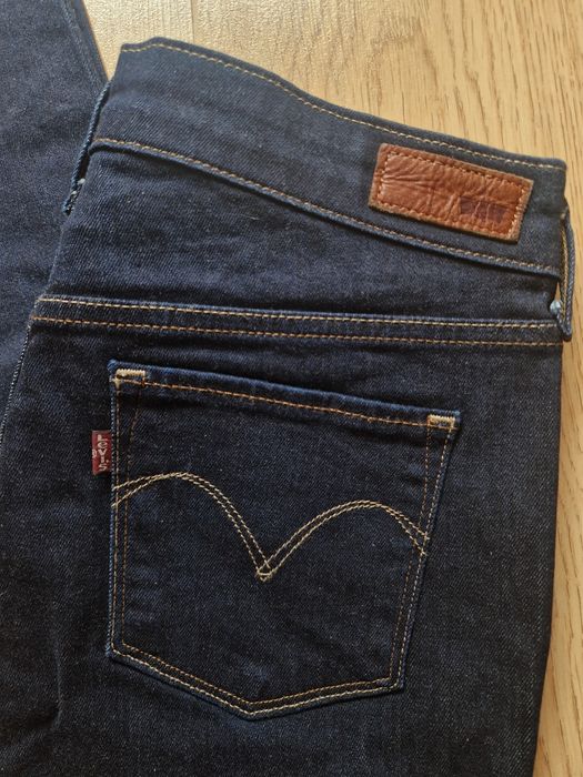 Levi's modern rise straight W29 L30 levisy spodnie dżinsowe jeansowe