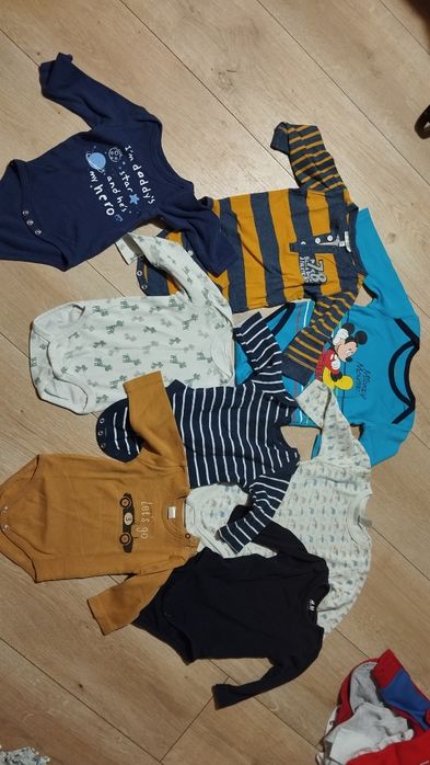Zestaw ubrań dla chłopca 62-68cm 35 sztuk