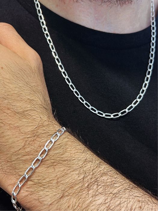 Corrente e Pulseira em Prata 925