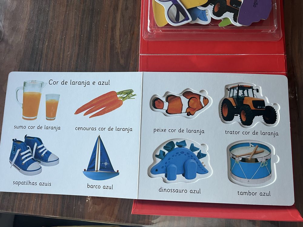 Livro puzzle Vamos aprender com as cores