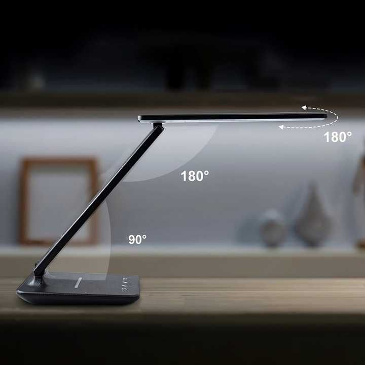 Lampka LED biurkowa regulowana biurko wyświetlacz z temperaturą USB