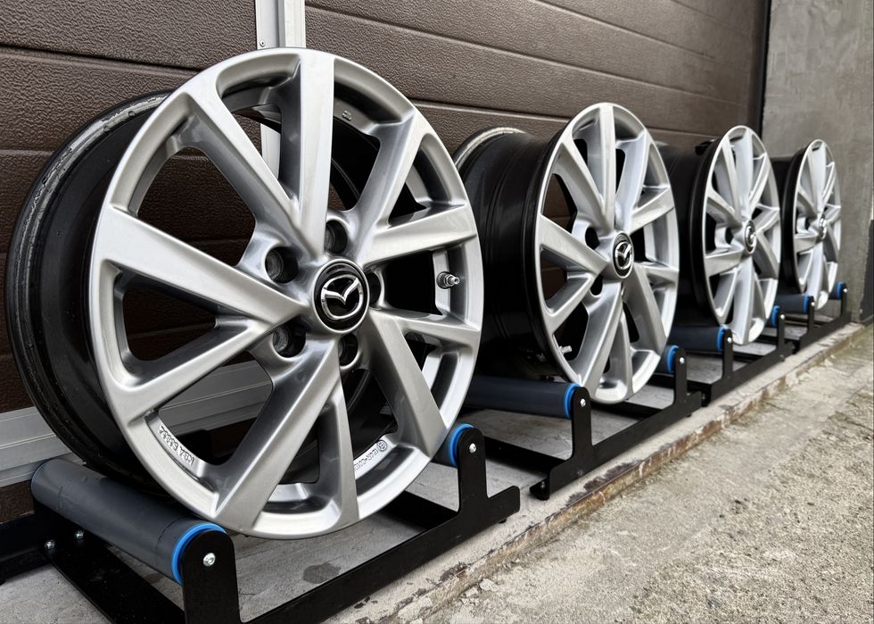 4x felgi aluminiowe 5x114,3 r16 et45 6,5J Alufelgi Oryginał Mazda TPMS