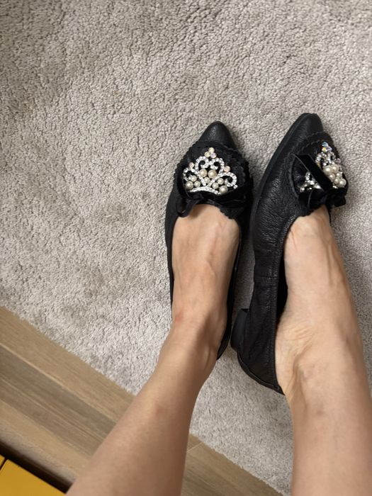 Балетки, розмір 38, 38.5 , балетки шкіряні