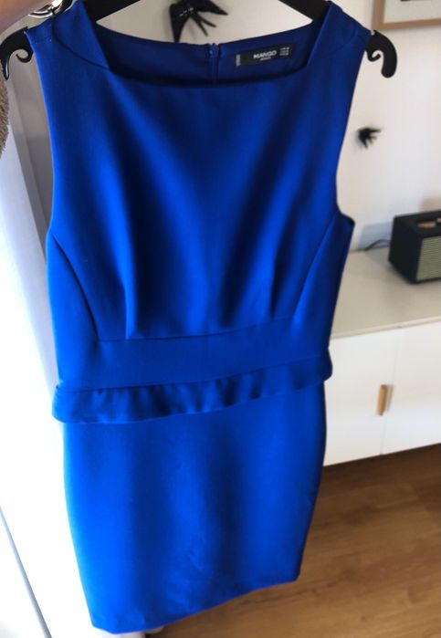 Vestido Mango Azul M