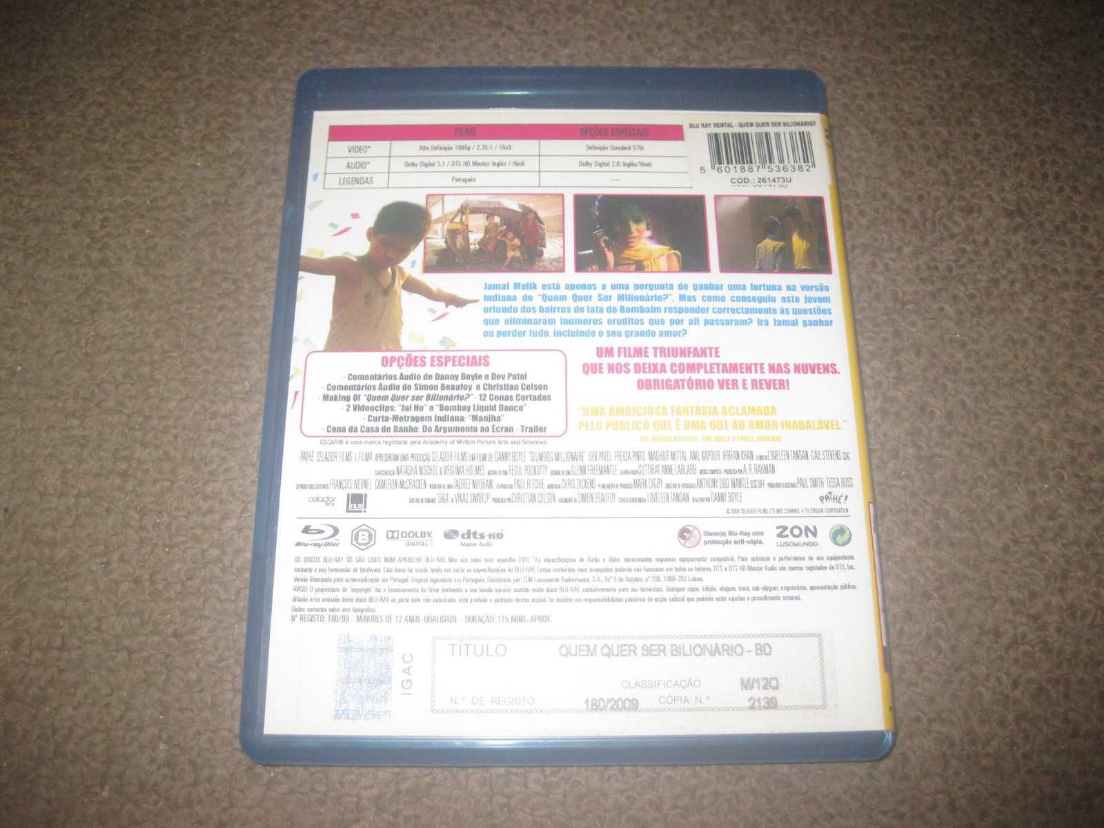 Blu-Ray "Quem Quer Ser Bilionário?" de Danny Boyle
