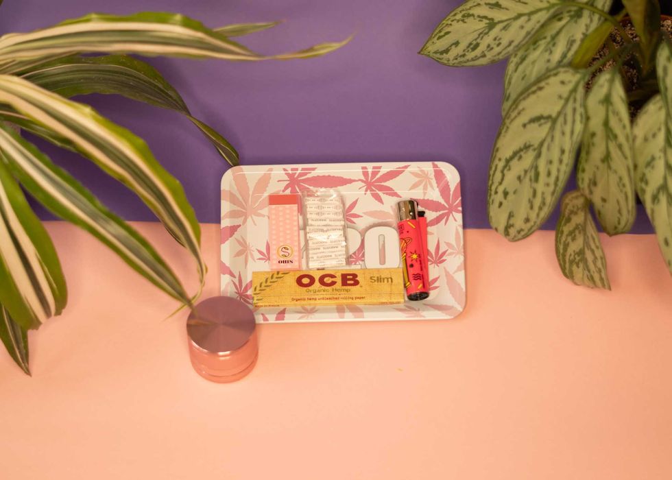 Zestaw do palenia suszu Różowy