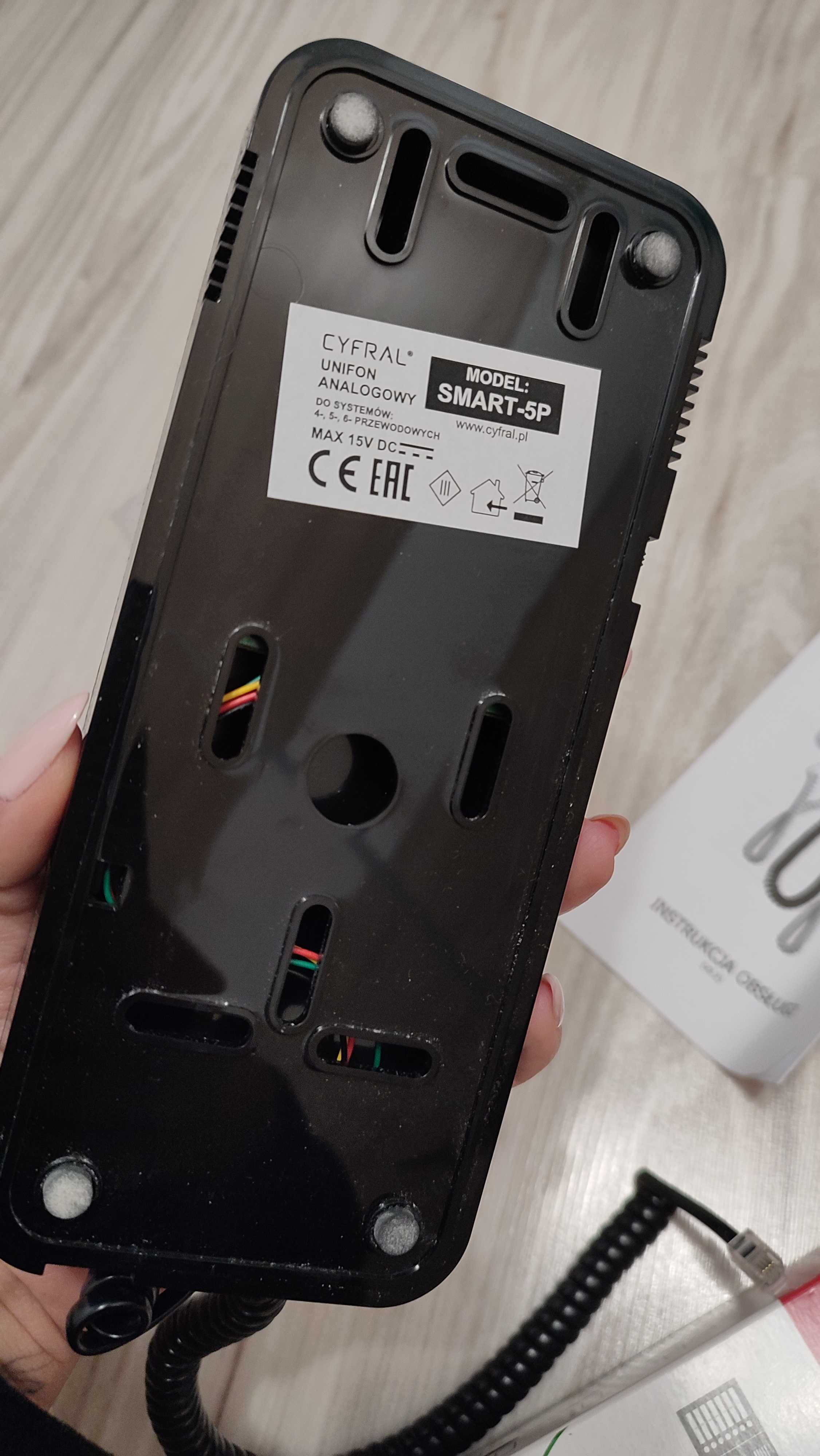 Nowa Słuchawka Domofon Unifon CYFRAL SMART czarny