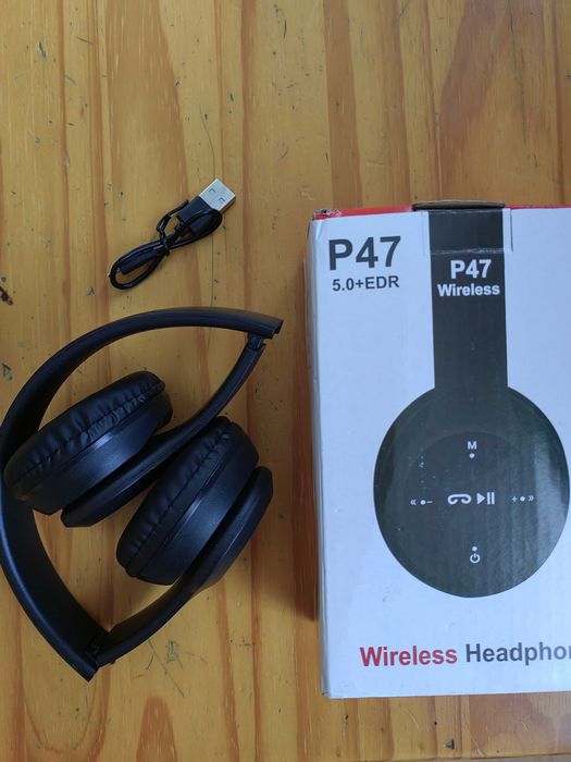 Bezprzewodowe słuchawki Bluetooth P47 Stereo 5.0 – składane, nauszne