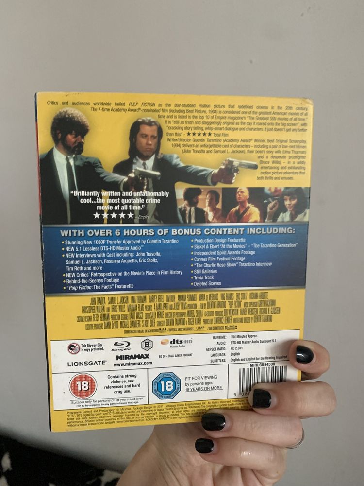 Dvd pulp Fiction, Кримінальне Чтиво