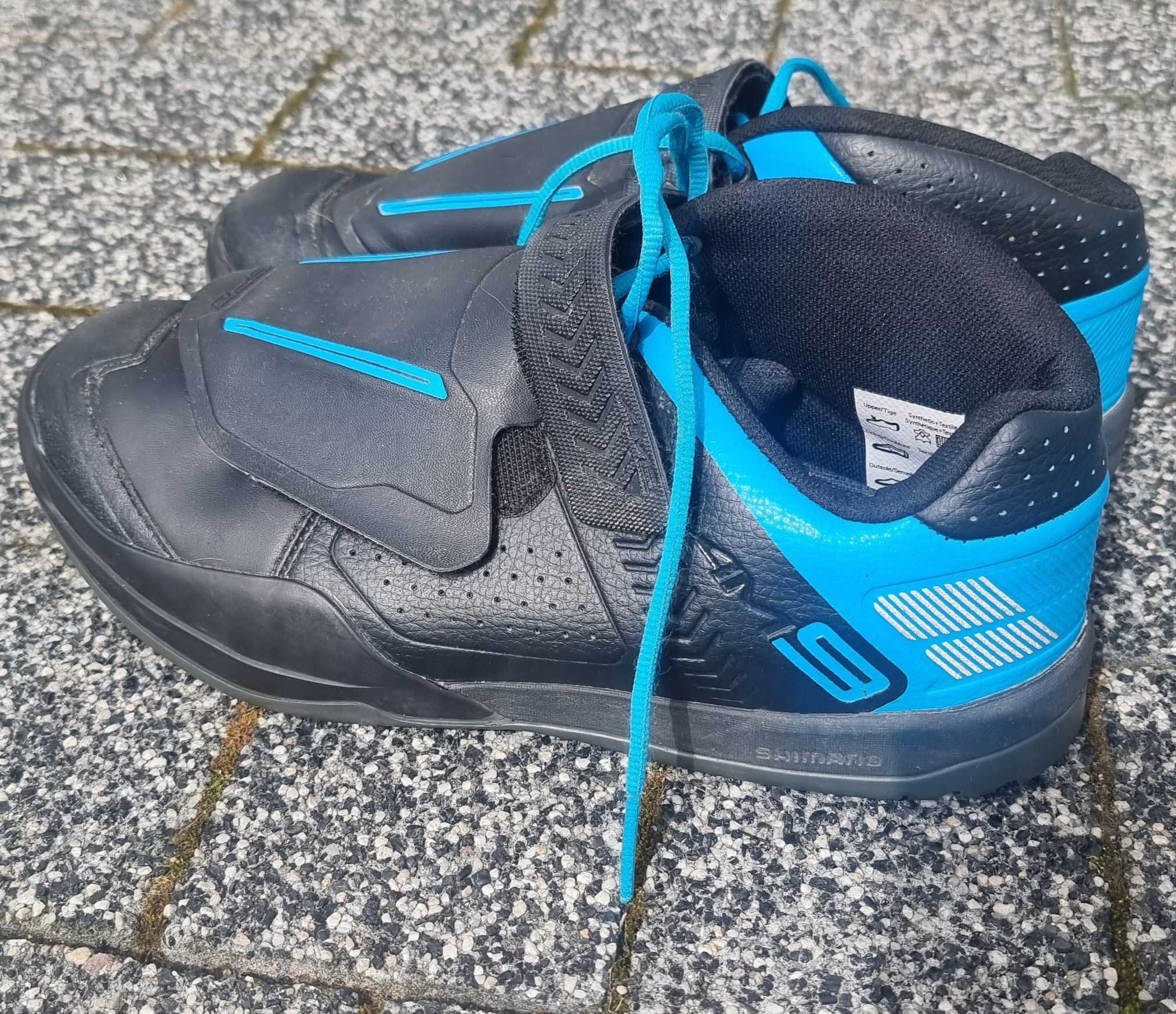 Buty enduro MTB Shimano AM900 AM9 + bloki, rozm. 43 stan bdb, do negoc