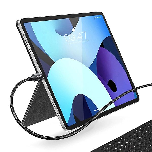 Kabel Ugreen US555, 100W USB-C / USB-C PD 3 m - szary