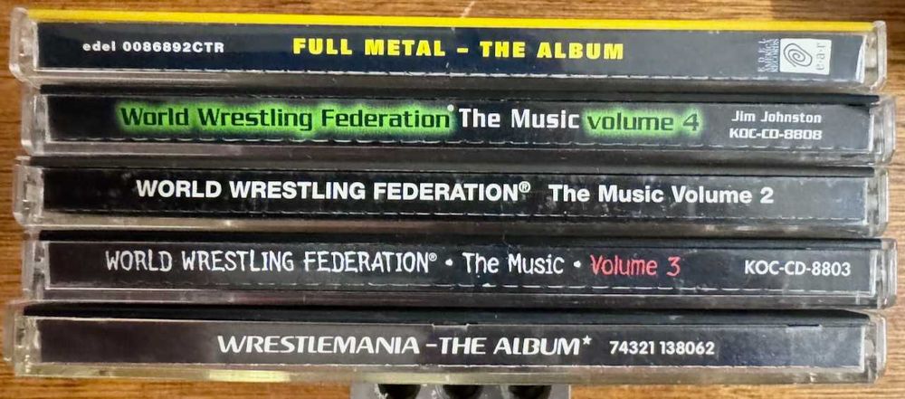 5 CDs - Músicas de Shows de Wrestling