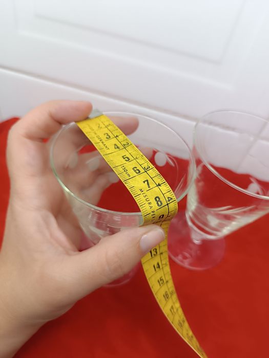 Conjunto 2 Copos Vinho. Cristal Vintage. 12 cm