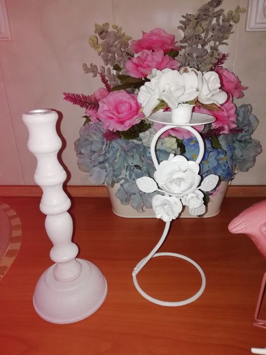 Elegancki Stylowy Swiecznik Dekoracja Vintage +Gratis.