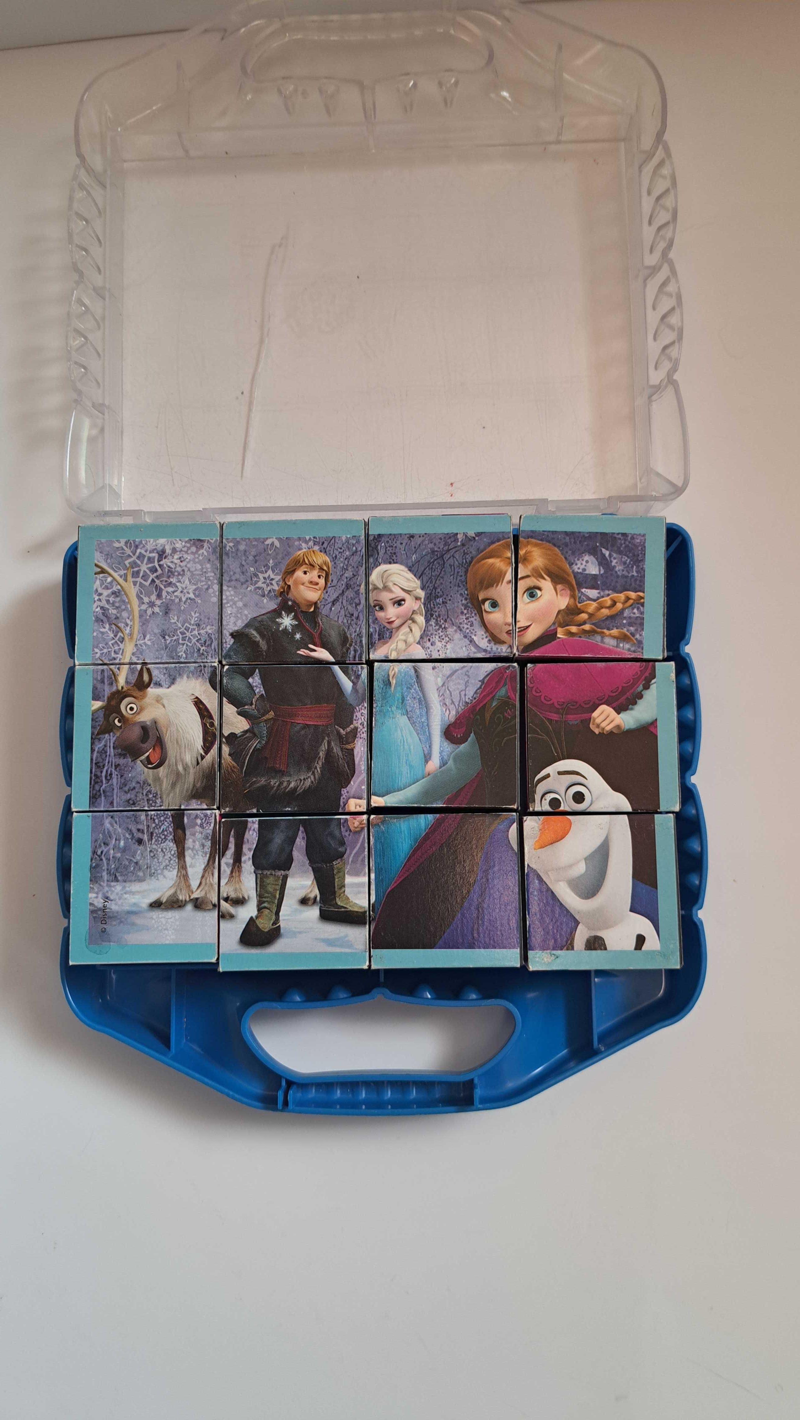Puzzle sześcienne Kraina lodu - układanka kostki - Anna I Elsa